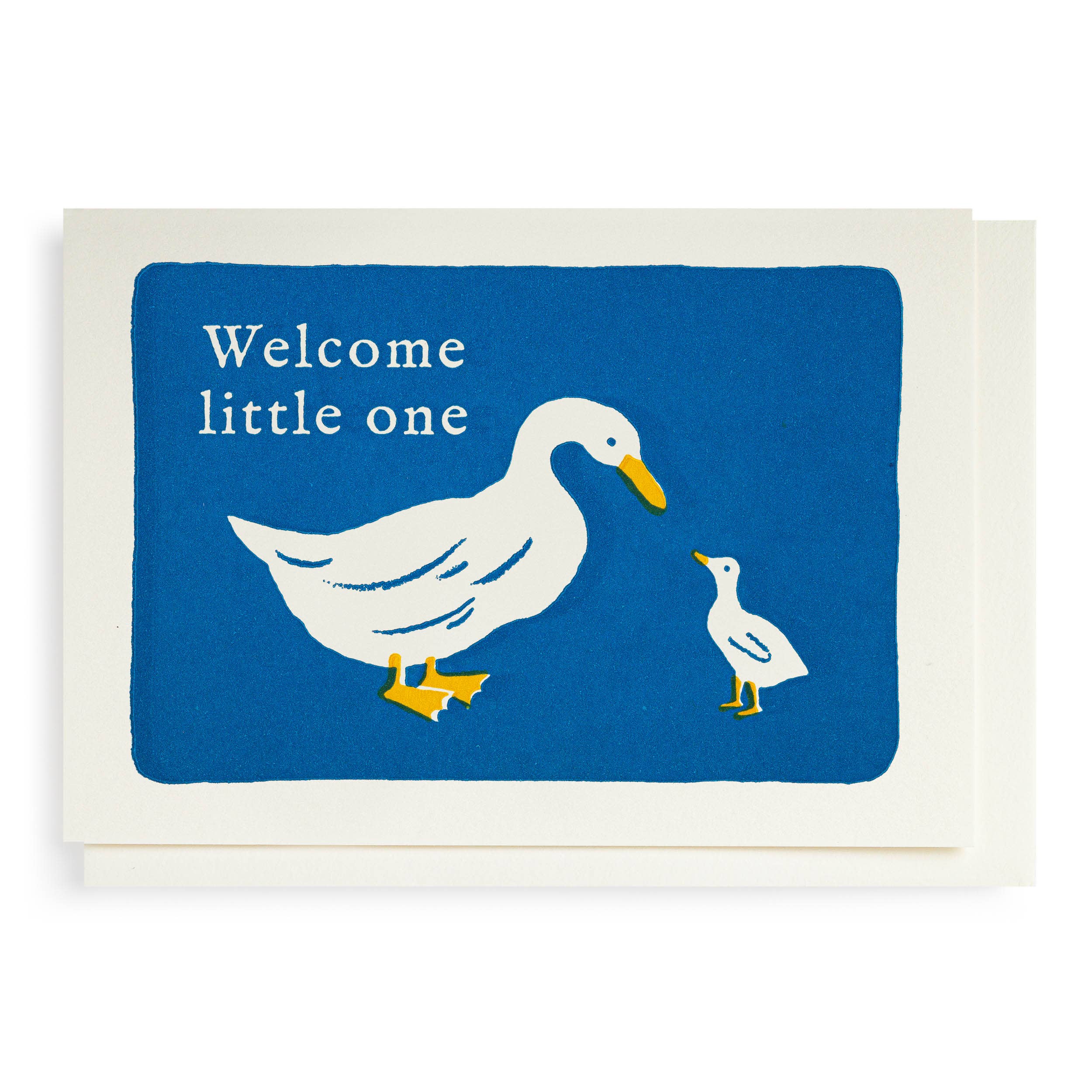 HereThe Welcome Little One | Letterpress Cards | Small Cards