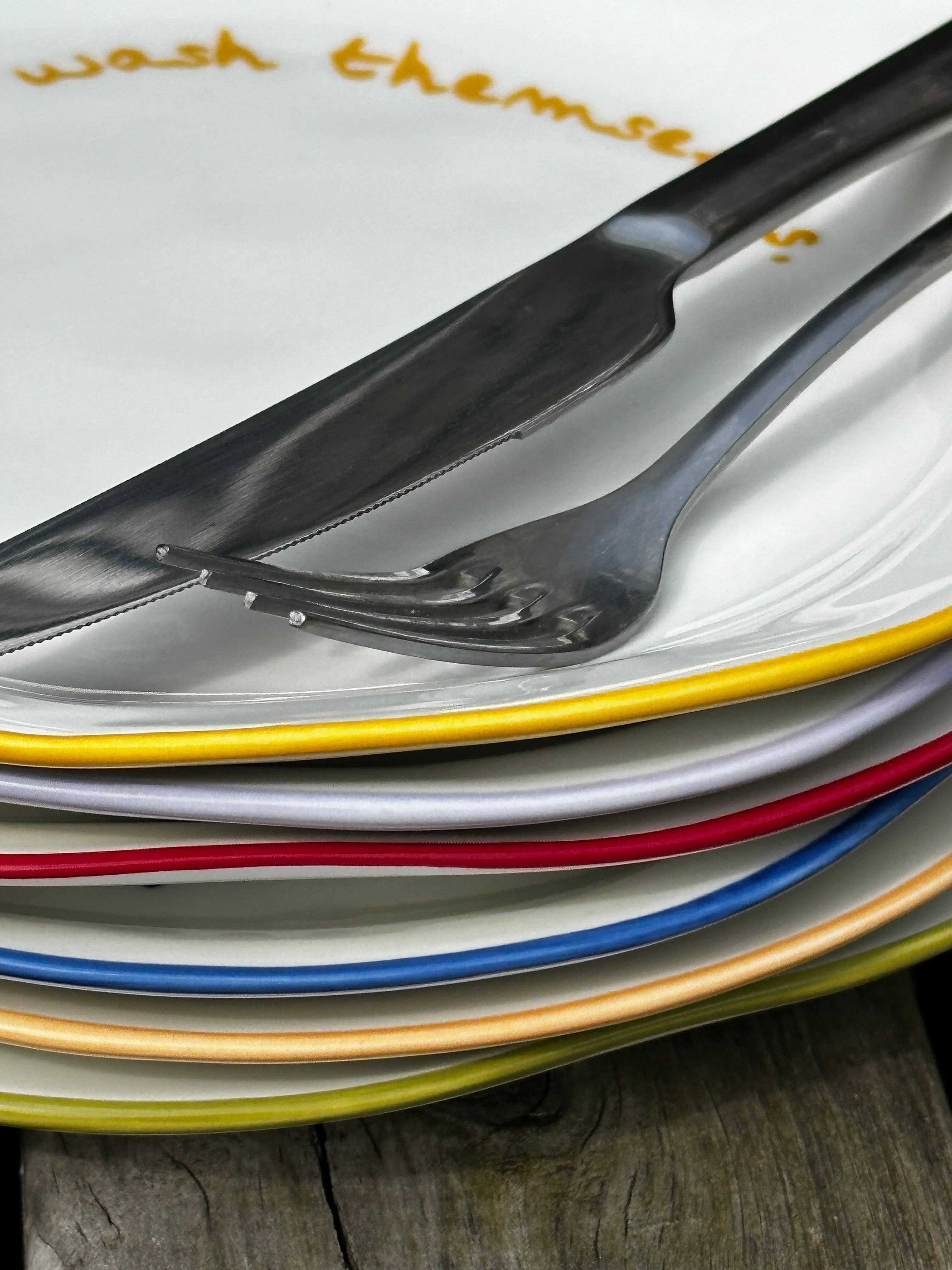 HereThe Statement Plate - 'good food and good company.'