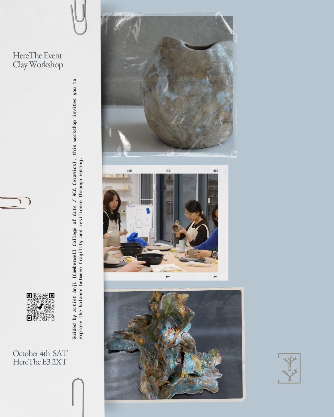 HereThe Event No.005 — Clay Workshop | Handbuild a Cup & Paint a Tray (Oct 4, London)