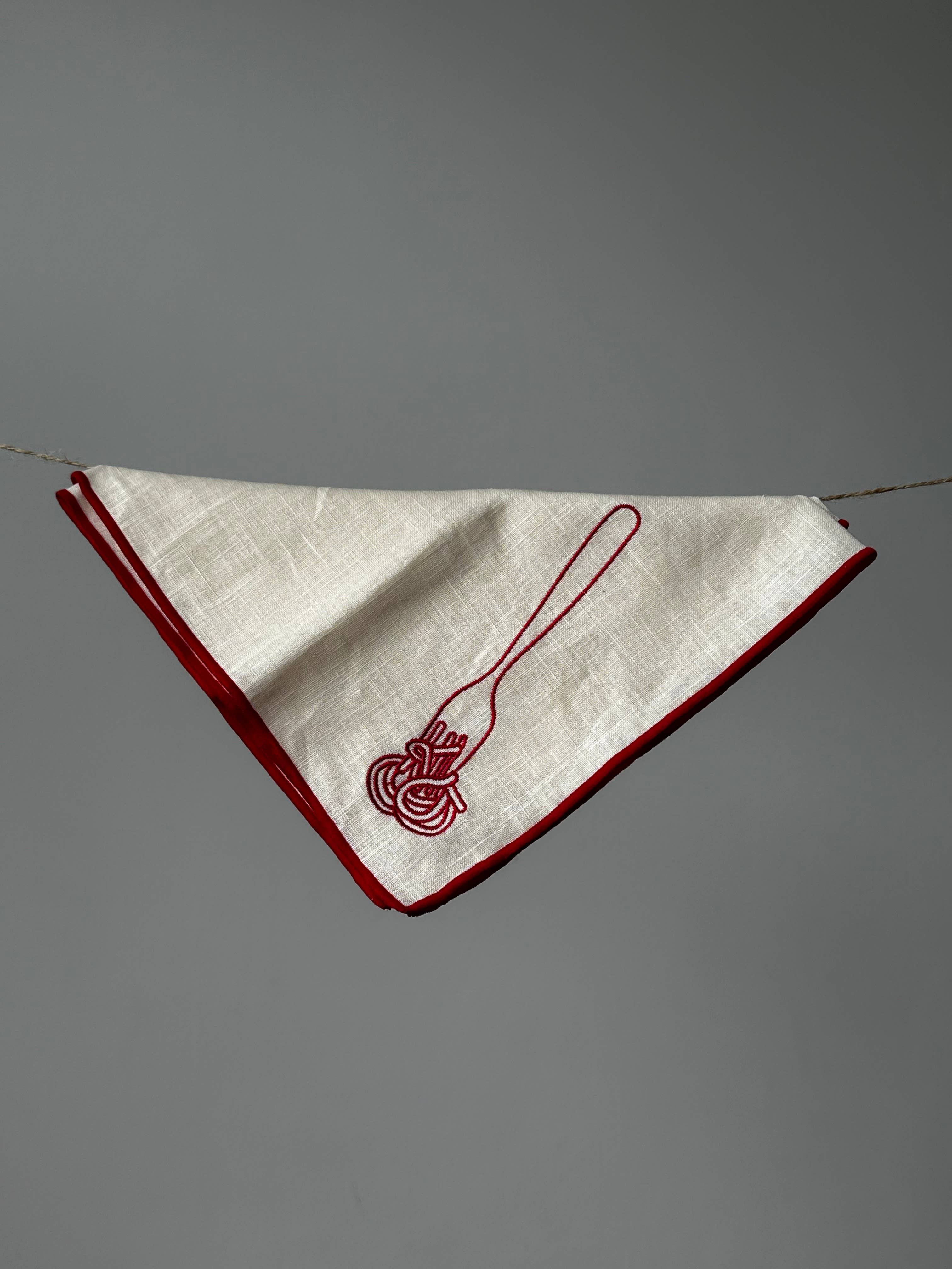 HereThe Linen Blend Napkins - Spaghetti (Set of 2)