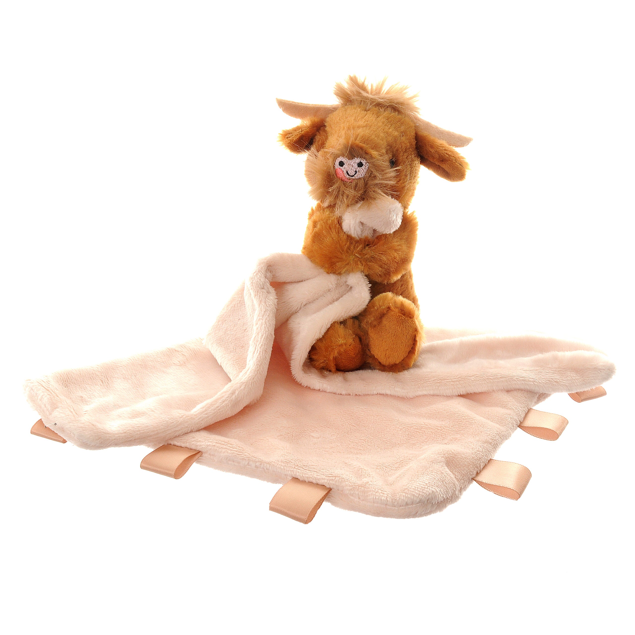 HereThe Highland Cow Plush Comforter Blanket