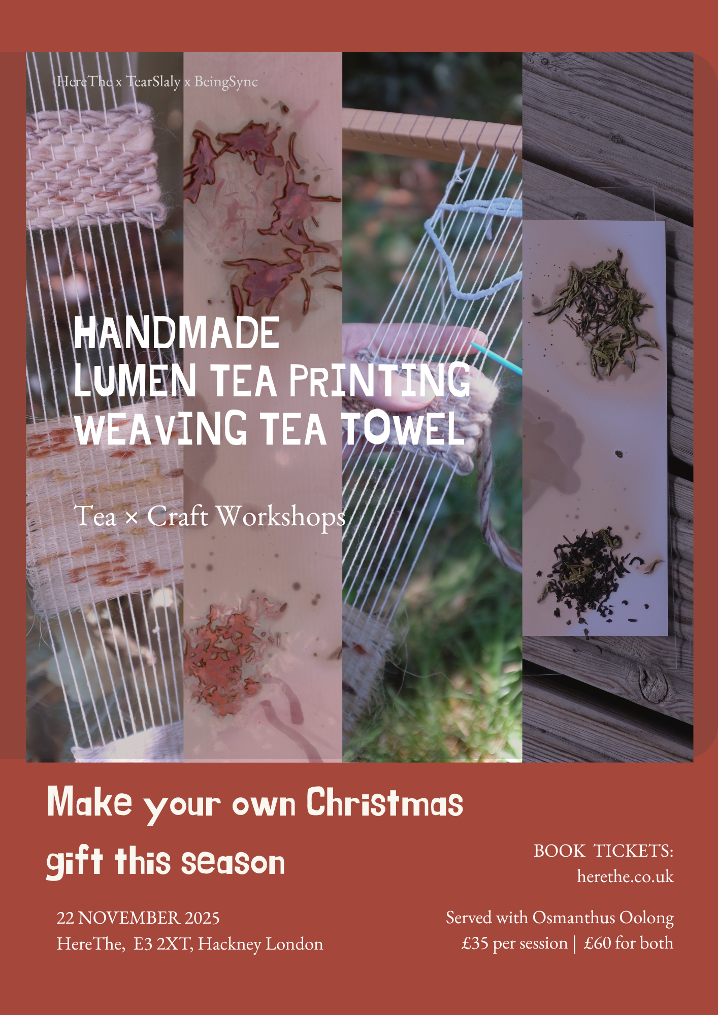 Tea Lumen Printing & Weaving Workshop — Make Your Own Christmas Gift (Hackney Wick, London)