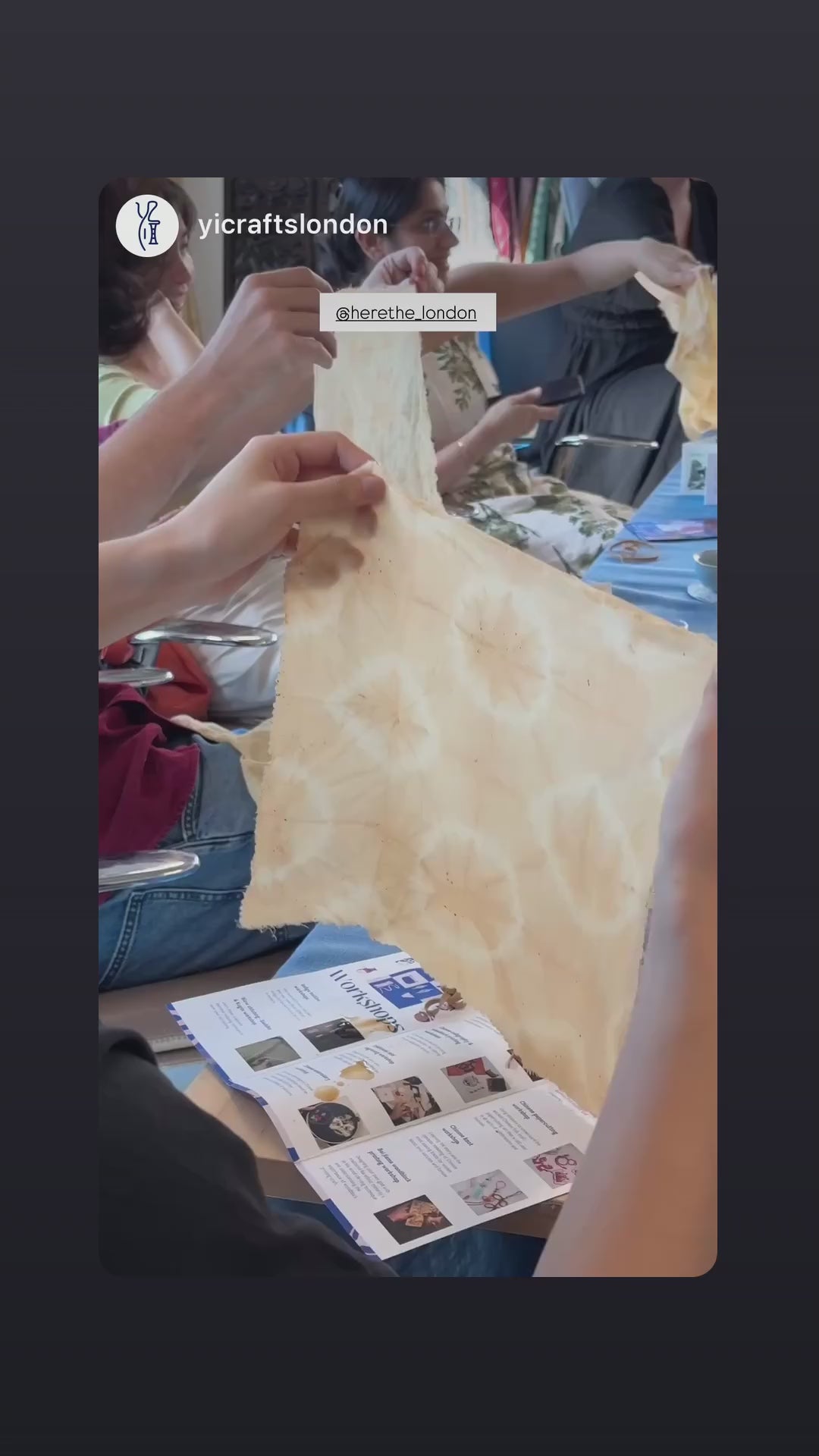 Here/ The Event 002: Tea Dye Workshop — Hands-on with Stain, Scent & Story